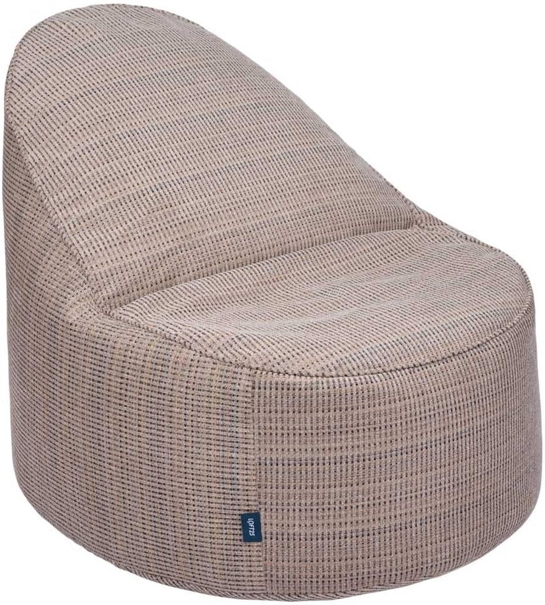 Luxe Zitzak Volwassenen Beige | Superzacht Geweven Stof | Comfortabele Relaxfauteuil