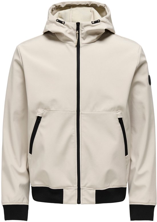Only & Sons Veste Onsbowie Softshell Bomber Otw Noos 22029276 Silver Lining Taille Homme - M