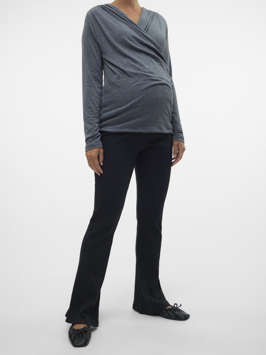 VERO MODA MATERNITY - VMMLAVENDER HW FLARED LEGGINGS NOOS - Dames - Leggings – foto 5