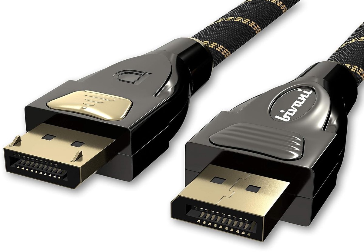 Premium DisplayPort Kabel 1.4 - 8K 60Hz & 4K 120Hz - 2 Meter - Hoge Snelheid 32,4 Gbps