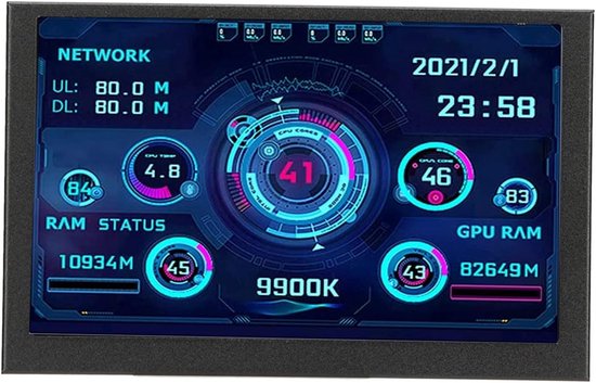 5 Inch Mini PC Datadisplay voor CPU Temperatuur en Systeemmonitoring | bol