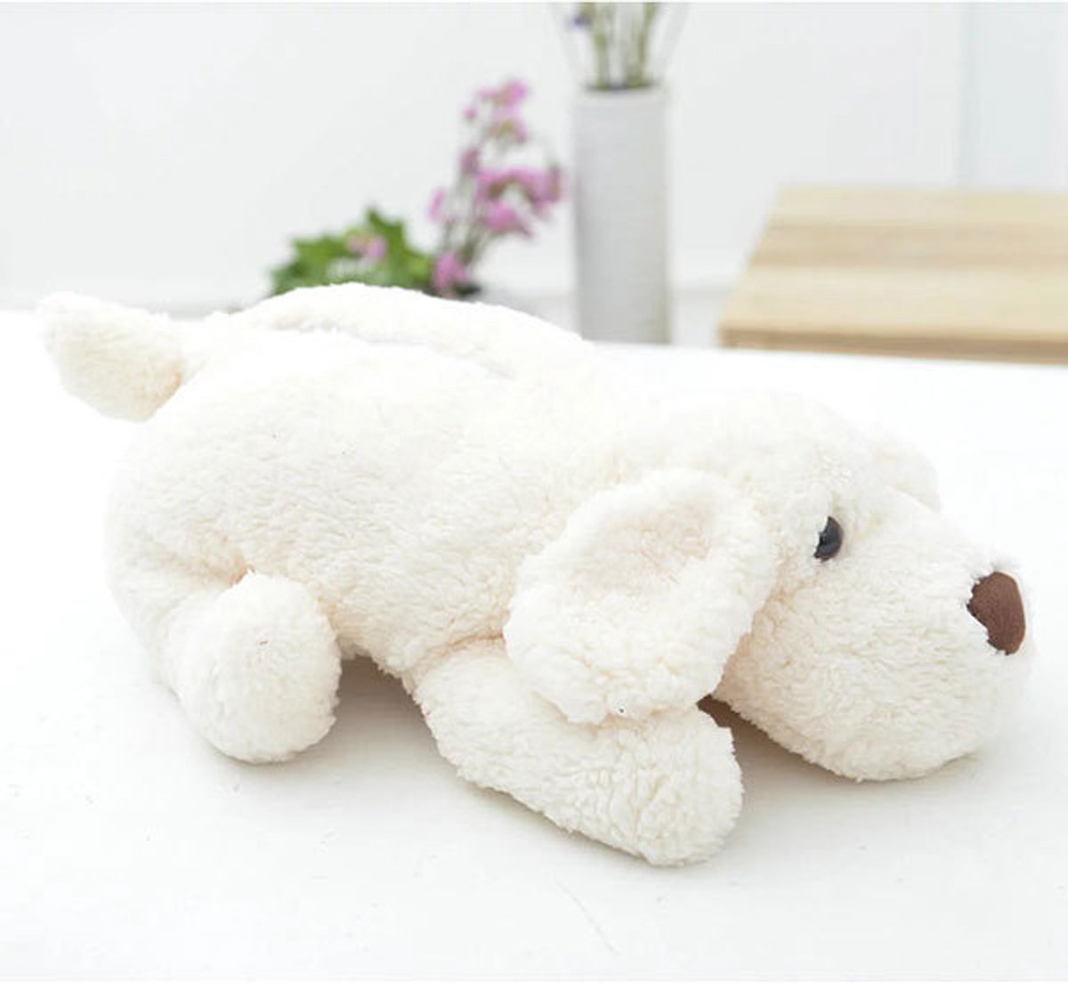 Oneay Pluche tissuebox - tissuehouder - decoratieve opbergruimte voor thuis, slaapkamer of auto.