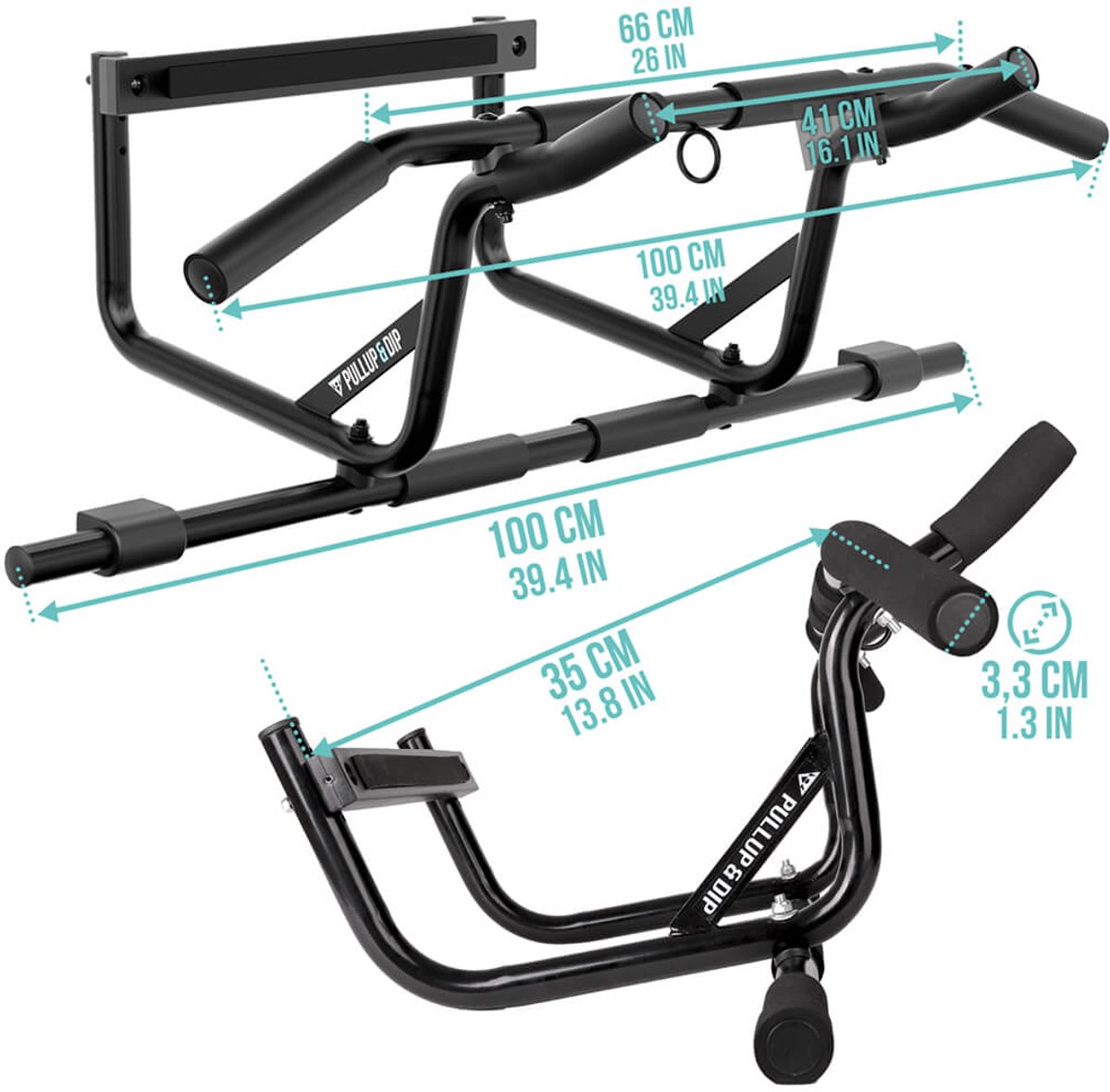 PULLUP & DIP Pro Pull-up Stang - Montage zonder boren thumbnail 4