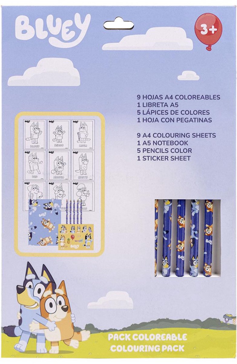 Bluey briefpapier set
