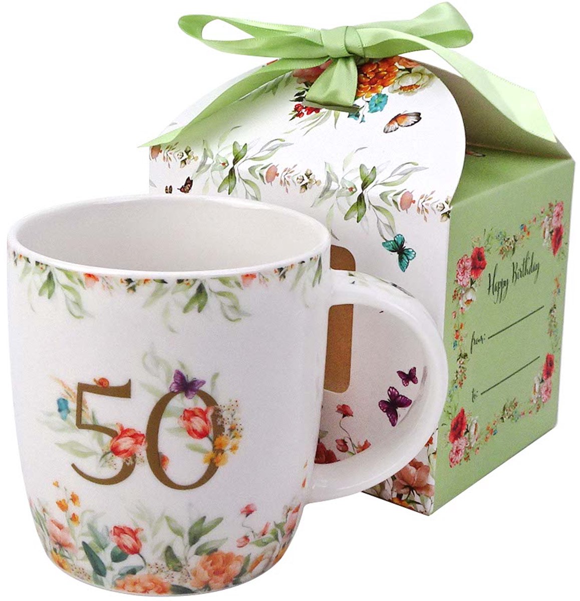 Duo Gifts - Mok 50 Jaar - Vaatwasserbestendig - Cadeaudoos