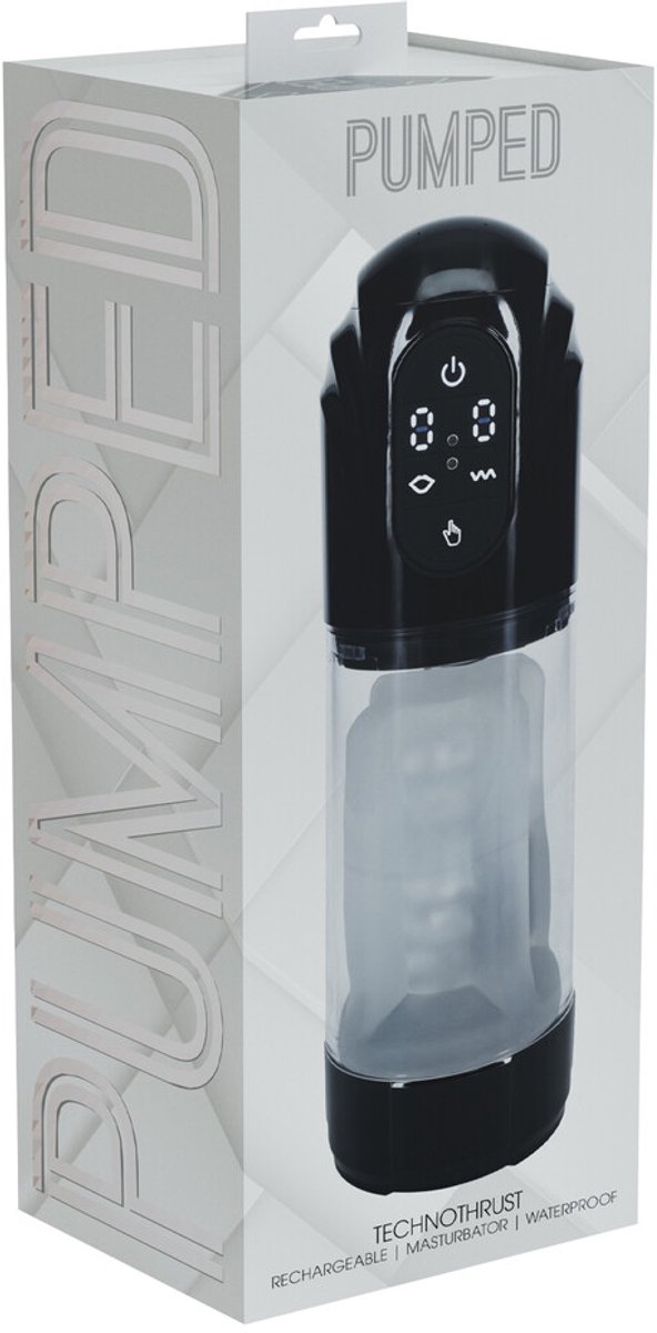 TechnoThrust - Automatic Waterproof Masturbator Pump - Black