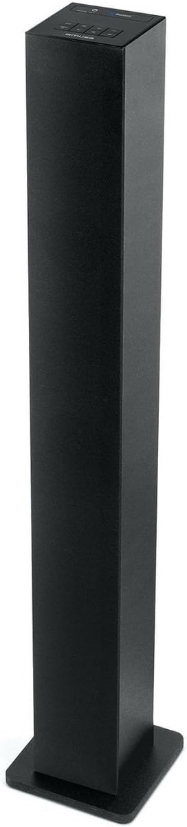 Bluetooth Speaker Toren met 20 Watt Vermogen en AUX-Ingang - Zwart