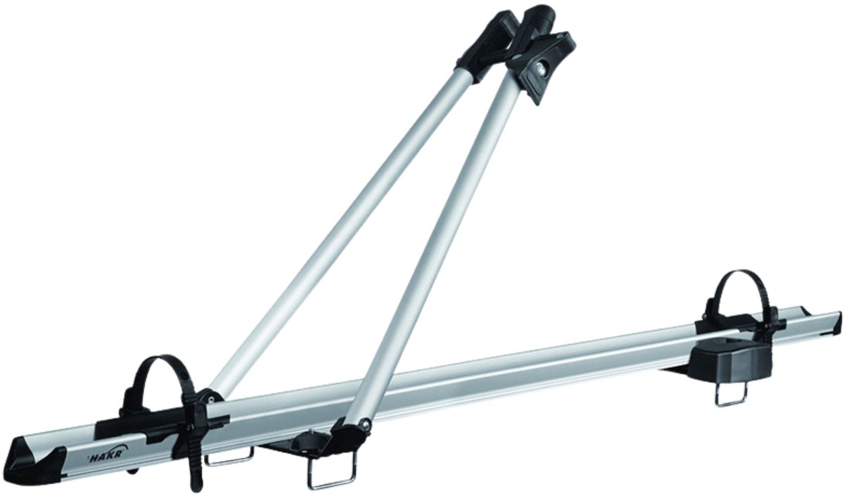 Dakdrager fietsendrager HAKR SPEED ALU aluminium zilver + slot – foto 2