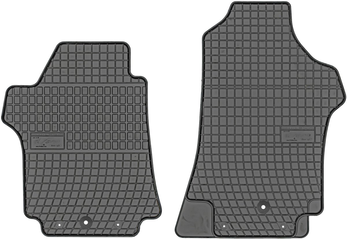 Frogum Hyundai H-1 - Rubber Automatten - Voor - Zwarte Kleur - Met Bevestigingen