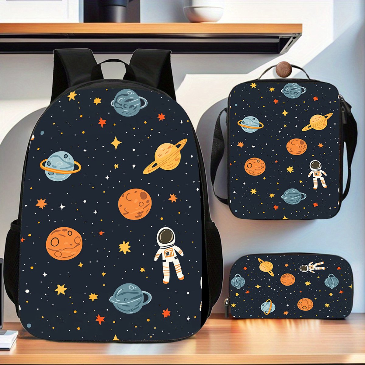 Galaxy Ruimte Emoji Rugtas - Rugzak met prachtige 3D geprinte Emoji details - Bekend van Whatsapp - Gratis verzending