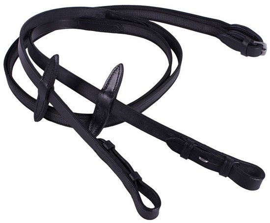 Qhp Teugel antislip Black - Full | Zwart | Teugels paard Qhp Teugel antislip Black - Full | Zwart | Teugels paard