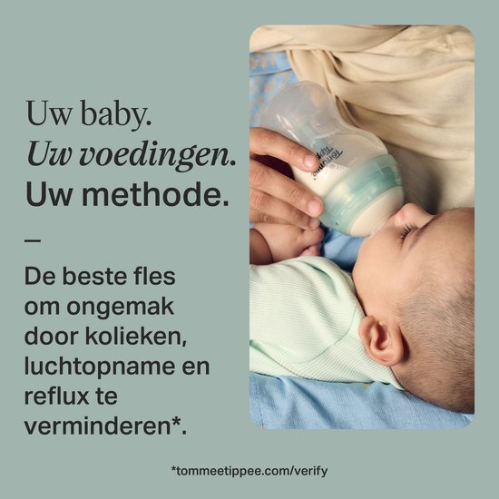 Tommee Tippee Advanced Anti-Colic Babyflessen en spenen Startersset - flessen van 150 ml en 260 ml voor pasgeboren baby's - 0m+ van Merkloos — afbeelding 3