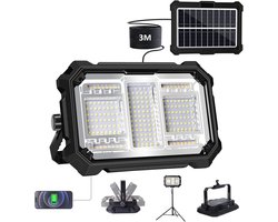 100W Oplaadbare LED Werklamp met Standaard - Draadloos en Waterdicht