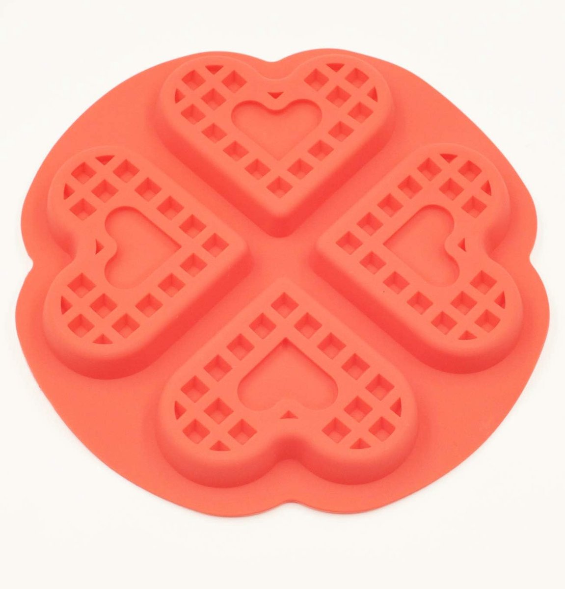 Siliconen Wafelvorm voor Mini Hartvormige Wafels en Pannenkoeken