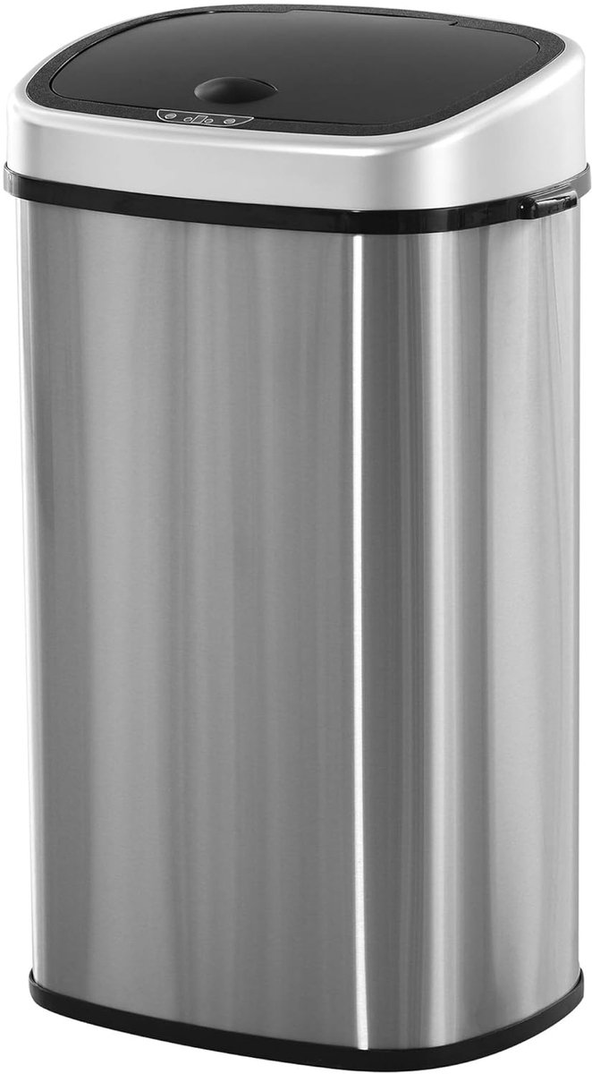 Automatische Sensor Prullenbak RVS 58 Liter voor Keuken en Kantoor