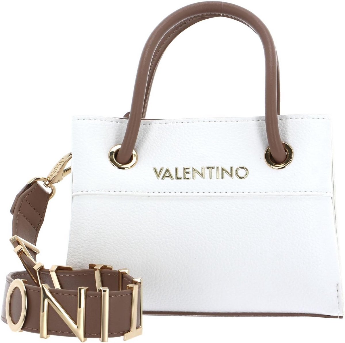 Dames Tote Tas Groot Wit en Bruin - Stijlvolle Handtas