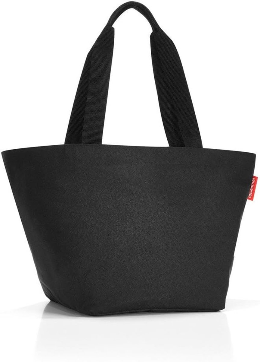 Grote Zwarte Shopper Tas - Ruime Boodschappentas met Binnenvak