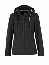 BJØRNSON Kaisa Softshell Tussenjas Dames - Winddicht - Fleece - Maat 50 - Zwart