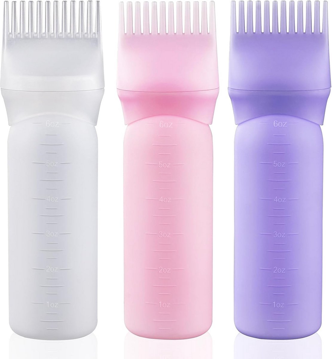Haarkleur Applicator Fles Set met Kam - Eenvoudig Haar Verven