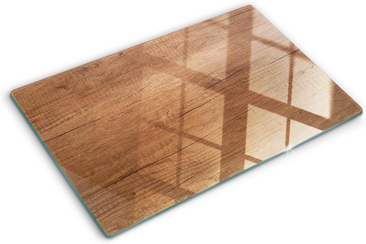 Grote Glazen Spatwand en Kookplaatbeschermer - Hittebestendig en Antislip - 80x52 cm