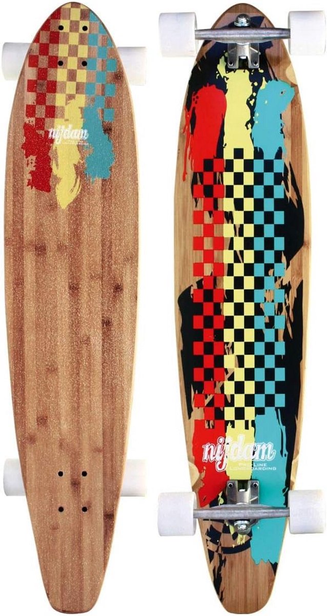 Bamboo Longboard met Kicktail | Cruiser en Carver Skateboard