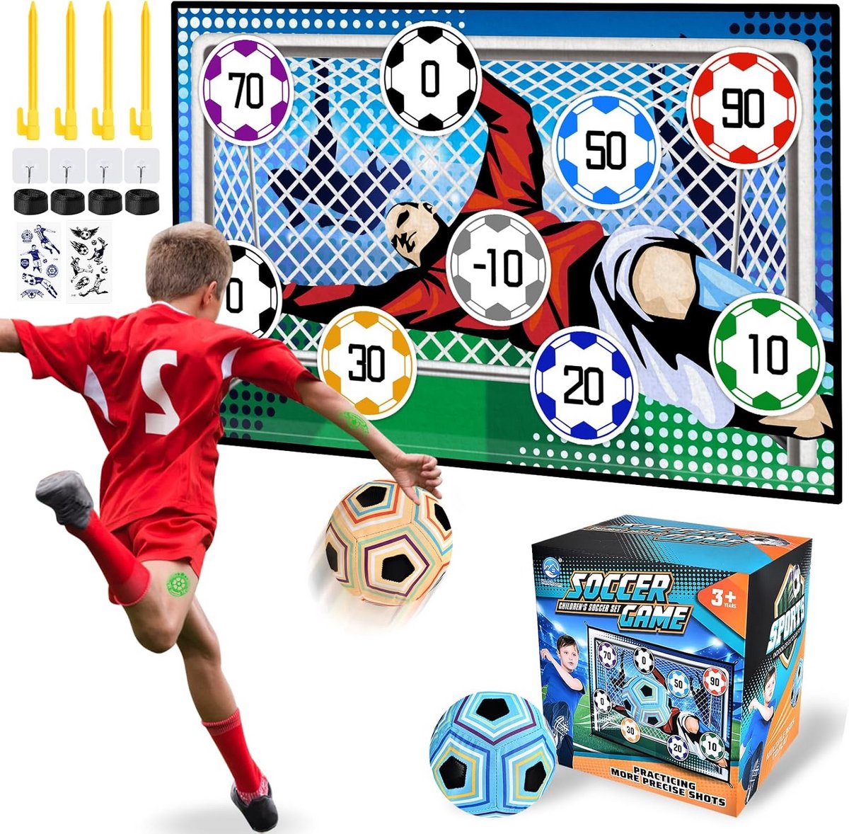 Voetbaldoel Set voor Kinderen - Binnen en Buiten Speelgoed voor Jongens en Meisjes