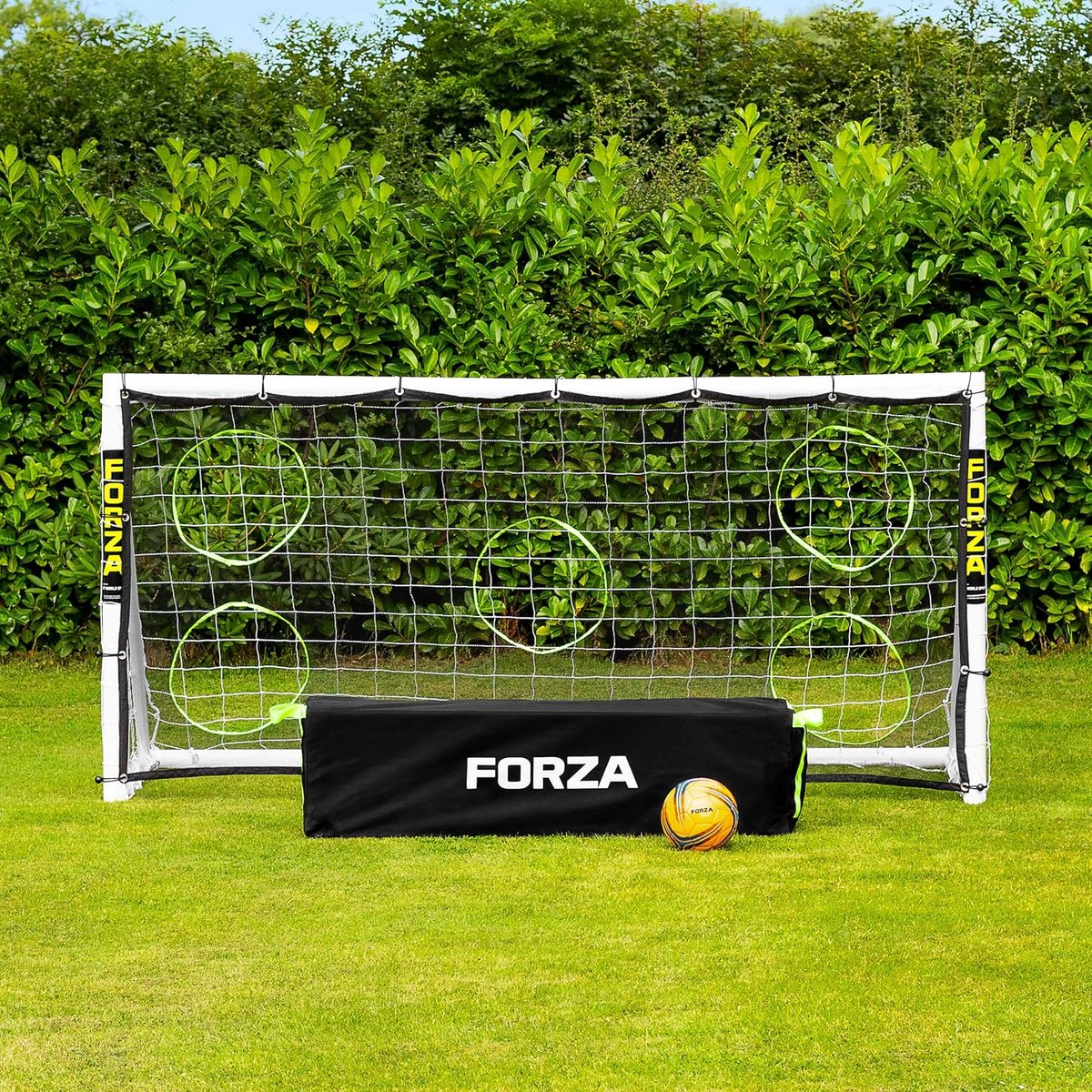 Voetbaldoel met Precisie Doelblad voor Schiettraining in Diverse Maten