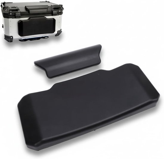 Allecto - Motorfiets Topkoffer Rugleuning - Universele Motorfiets Achterkussen - Zacht PU Leder Ondersteuning - 80L 85L 100L Topkoffer - Zelfkleven...