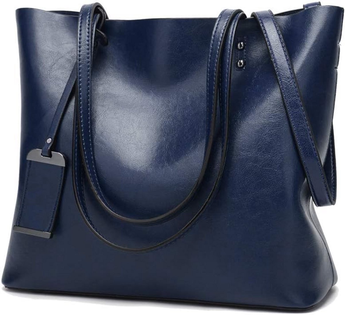 Dames Handtas Schoudertas Shopper in PU Leer met Afneembare Band