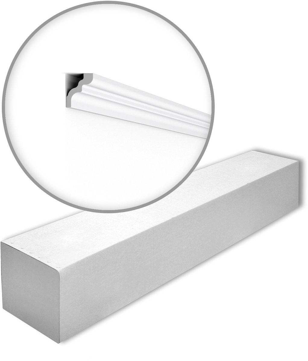 NMC D-box-10 NOMASTYL Noel Marquet 1 doos 10 stukken Kroonlijst modern design wit | 20 m