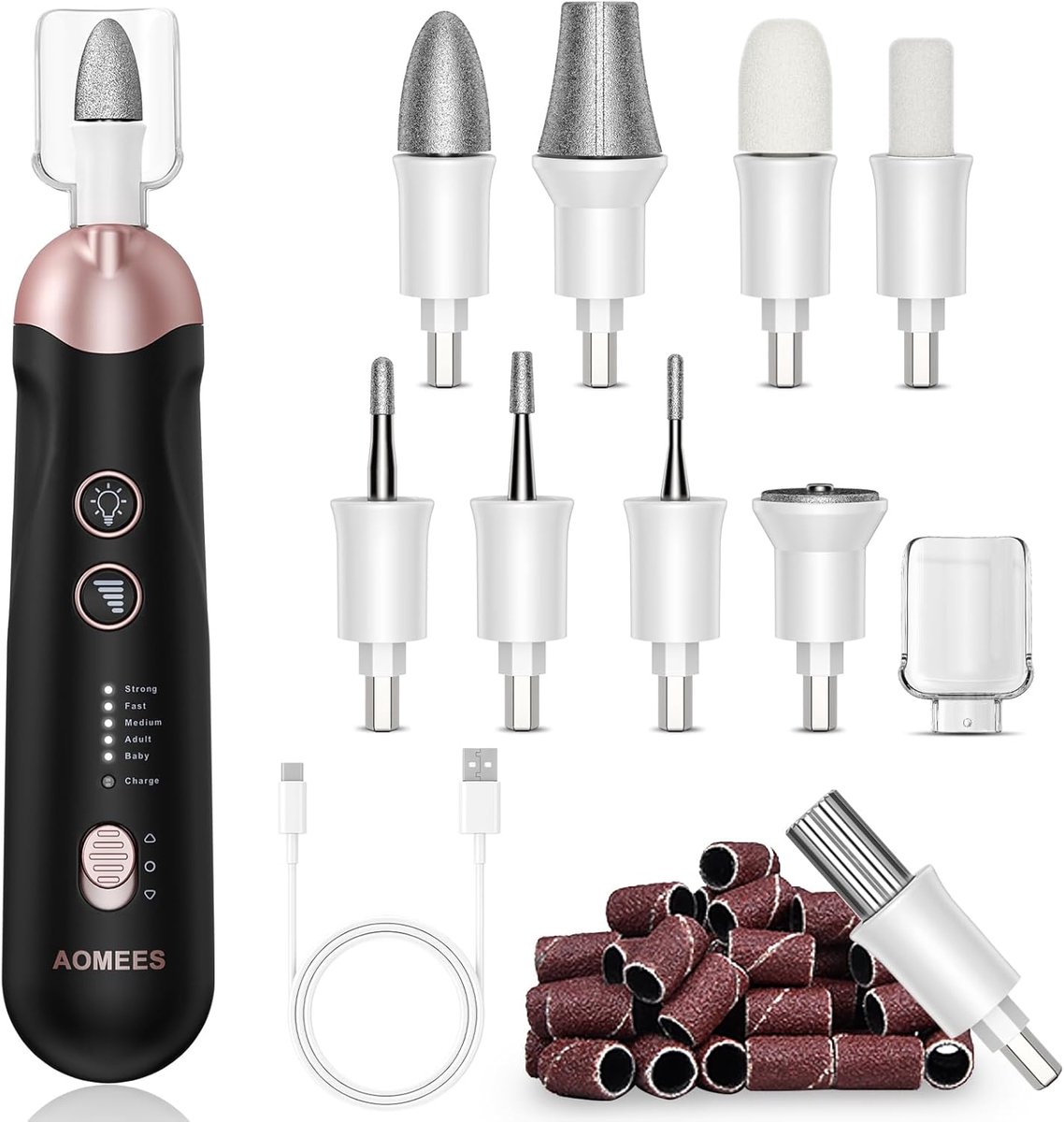 Pedicureset Elektrisch - Nagelfrees en Eeltverwijderaar - Voetenverzorging - Nagelapparaat