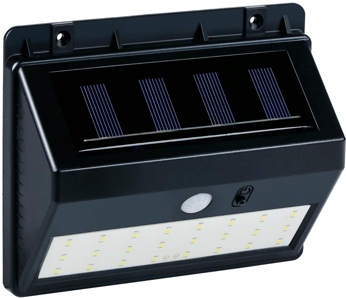 Grundig Solar Tuinverlichting - Wandlamp Buiten Op Zonne Energie - LED Wandverlichting Met Bewegingssensor 120° - 5M Bereik - IP44 Waterdicht