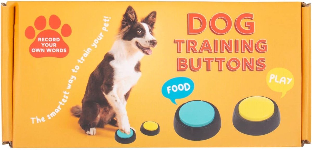 Opneembare Trainingsknoppen voor Honden - Communicatieknoppen voor Huisdieren (2 Stuks)