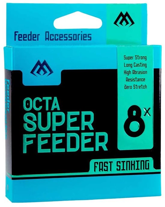 Mikado Octa Super Feeder Sinking Gevlochten Vislijn 150 M Blauw 0.100 mm van Mikado — afbeelding 3