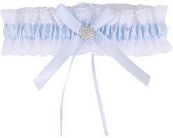 Allecto - Kanten Kousenband voor Bruid - Trouwaccessoires - Blauw - Rekbaar - Stijlvol - Dames - Bruidskousenband - Geschikt voor Bruiloft - Accessoires voor Huwelijk - Bruidskleding.HttpStatus404 - Pagina niet gevonden.