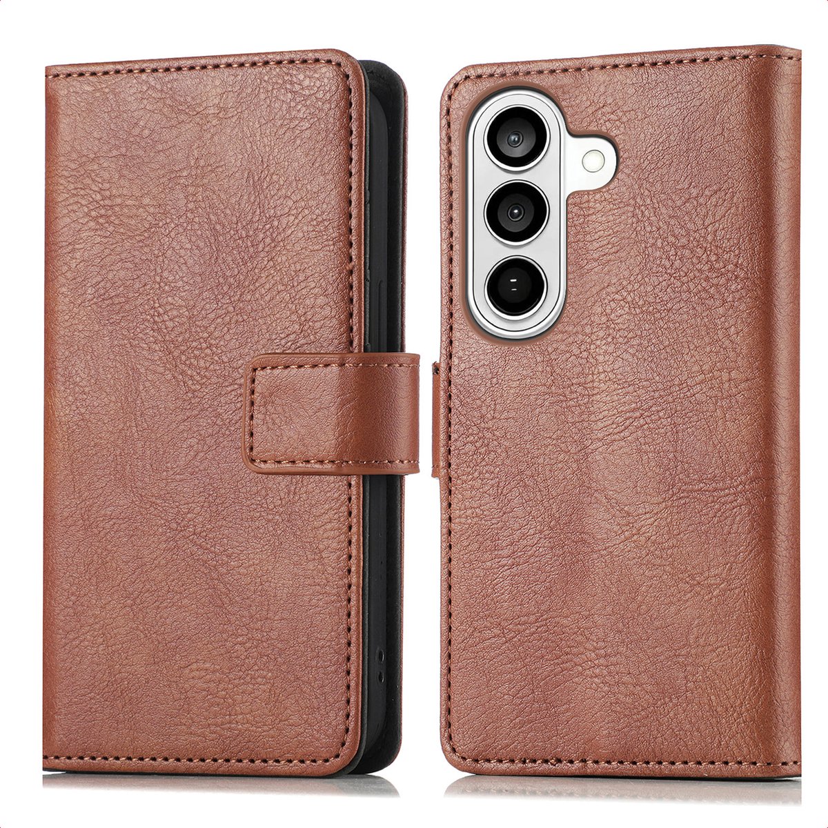 imoshion Hoesje - Geschikt voor Samsung Galaxy S26 Plus - Luxe Bookcase - Bruin