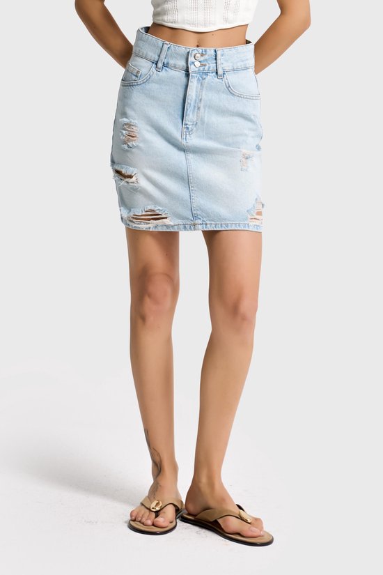 Korte damesrok, boho, lichte zomerrok, vloeiende dubbellaagse ruches, chiffon, vakantie, bloemen, minirok, shorts, wijnrood, XL