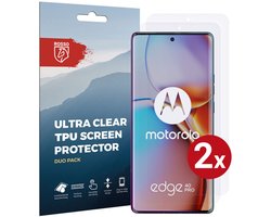 Rosso Screen Protector Ultra Clear Duo Pack Geschikt voor Motorola Edge 40 Pro | Folie | 2 Stuks