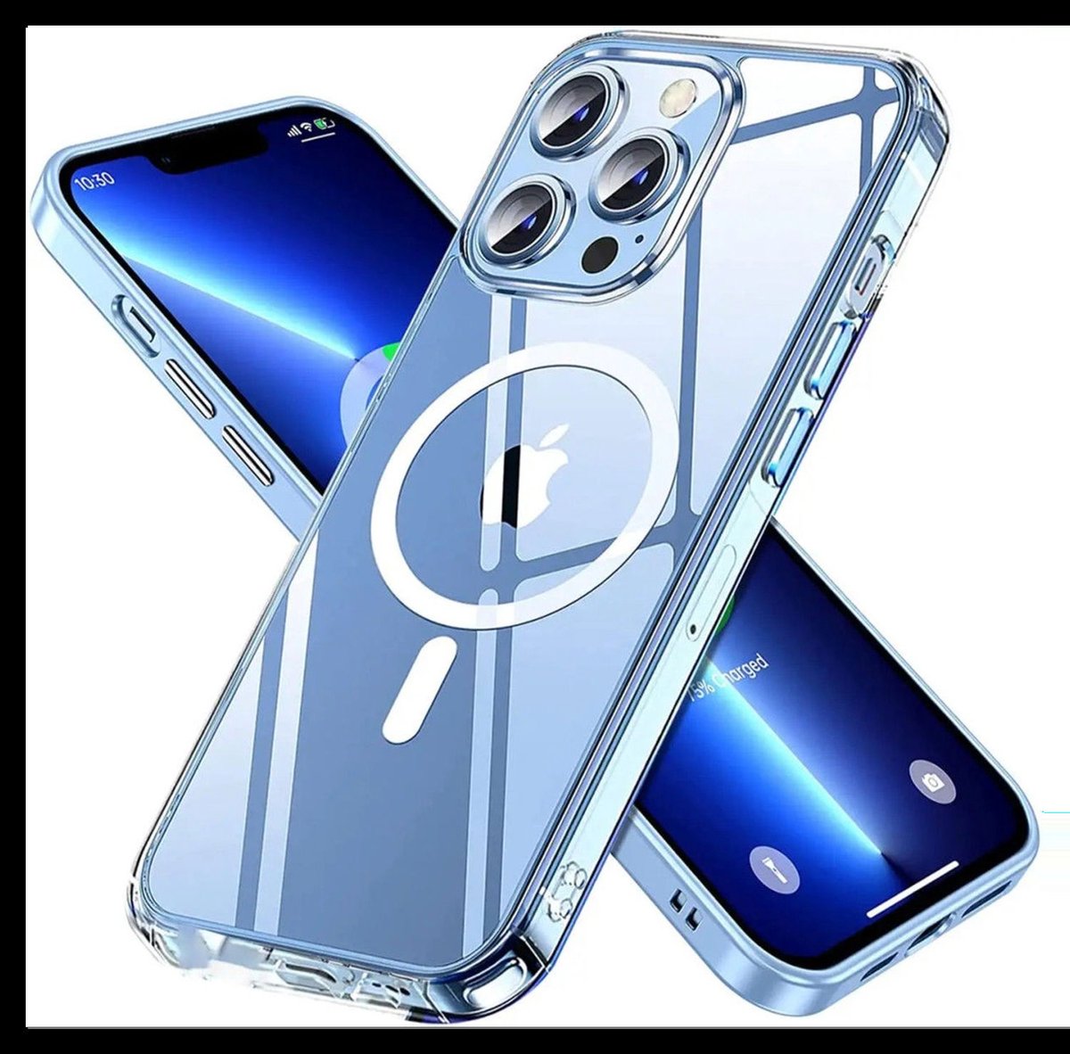 Hoesje voor MagSafe Dun TPU Back Cover Transparant Geschikt voor Apple iPhone 14 Pro