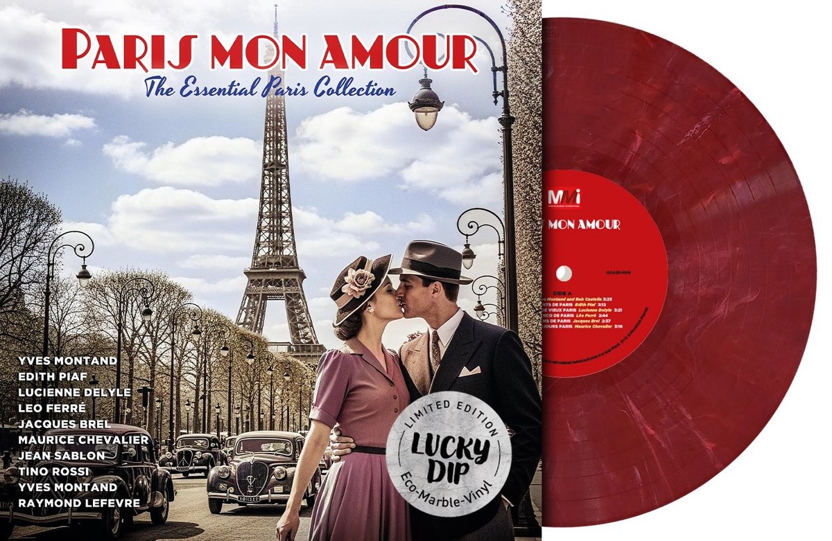 Various Artists - Paris Mon Amour: The Essential Collection (LP) (Coloured Vinyl)