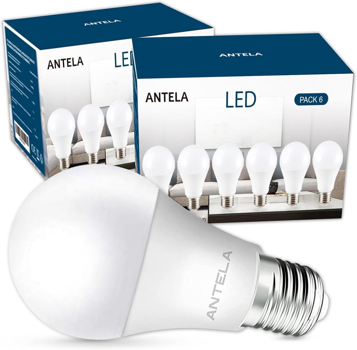 12x E27 LED Lamp 8.5W Koud Wit (6500K) - 806 Lumen - Energiezuinige Verlichting