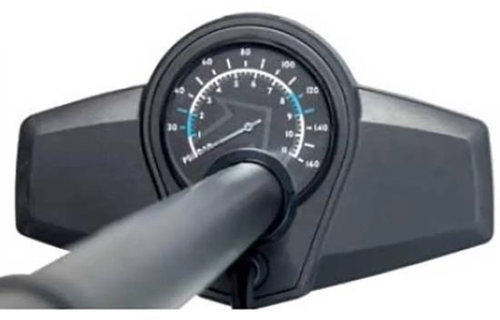 Pro Vloerpomp Touring Met Drukmeter Fv/av 65 Cm Zwart - Sclaverand - Presta - Frans - Dunlop - Autoventiel — afbeelding 2