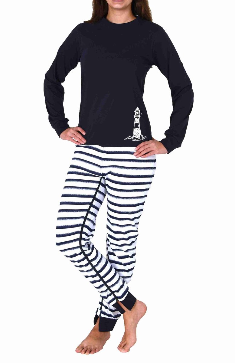 Dames Maritieme Verpleegkundige Overall Lange Mouwen Pyjama met Rits op Rug en Been
