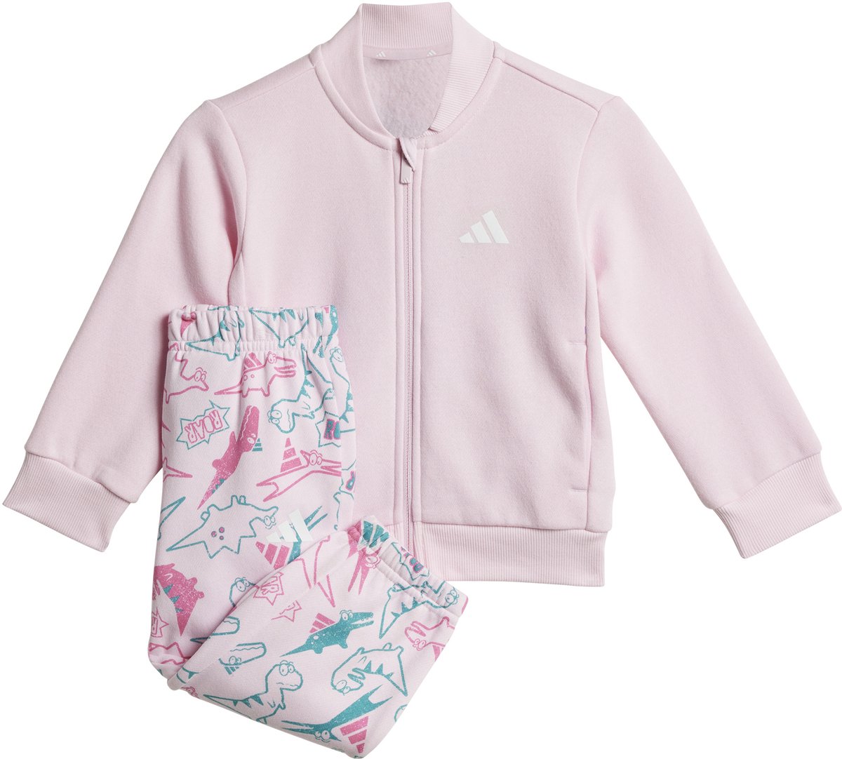 Adidas Seasonal Essentials Adiraptor Fleece Trainingspak 12-24 Months Kinderen Roze