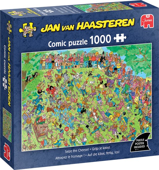 Jan van Haasteren - Grijp je kaas! - 1000 stukjes puzzel - Legpuzzel volwassenen