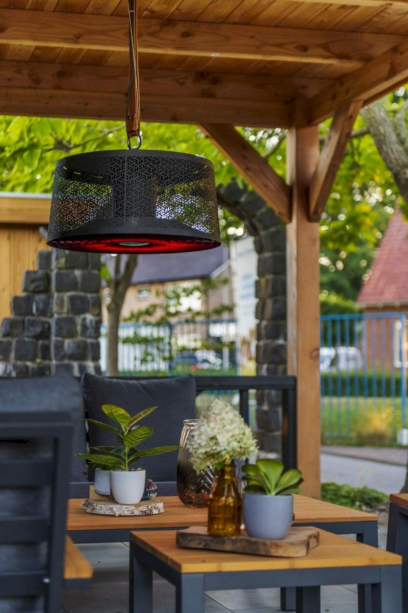 Sunred Moderna Artix Ultra 2000 W - Chauffage de terrasse suspendu - Noir