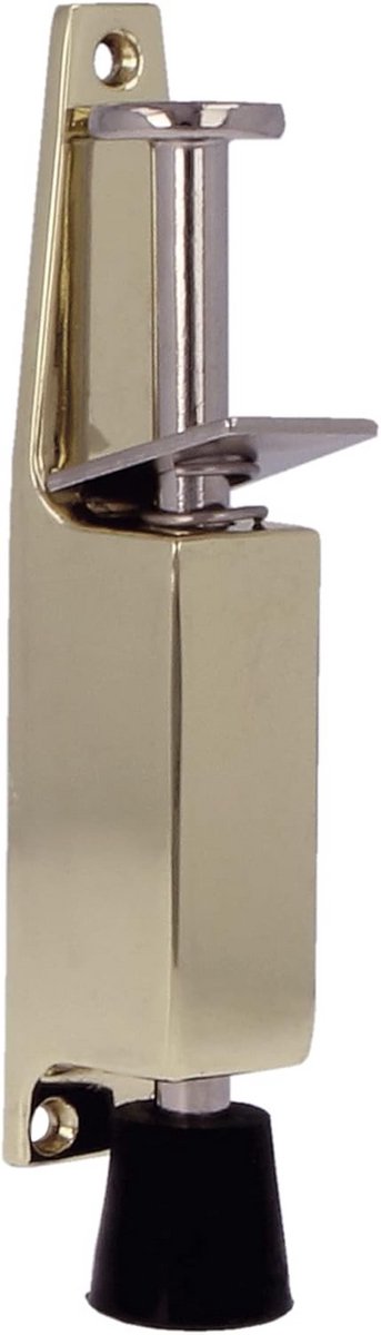 Rubberen Deurstopper Verticaal - Anti-Klap Functie - Goudkleurig - 120mm