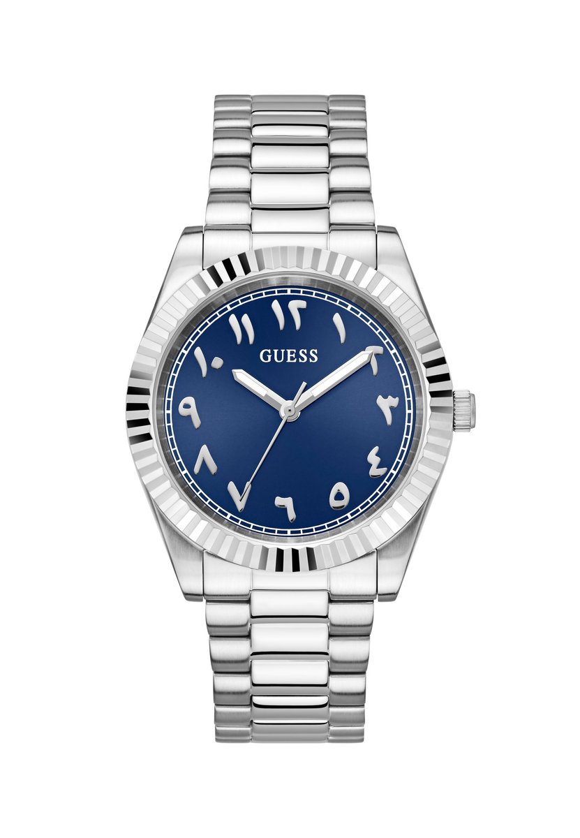 Guess Connoisseur Quartz Analoog Horloge Zilveren Toon Case: 100% Recycled Steel | Armband: 100% Stainless Steel 42 mm GW0736G1, GW0736G2