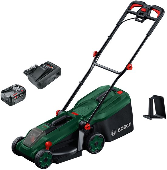 Bosch Rotak 18V-34 - Inclusief 1 18V 4.0 Ah accu en AL18V-44 lader - Mulchplug