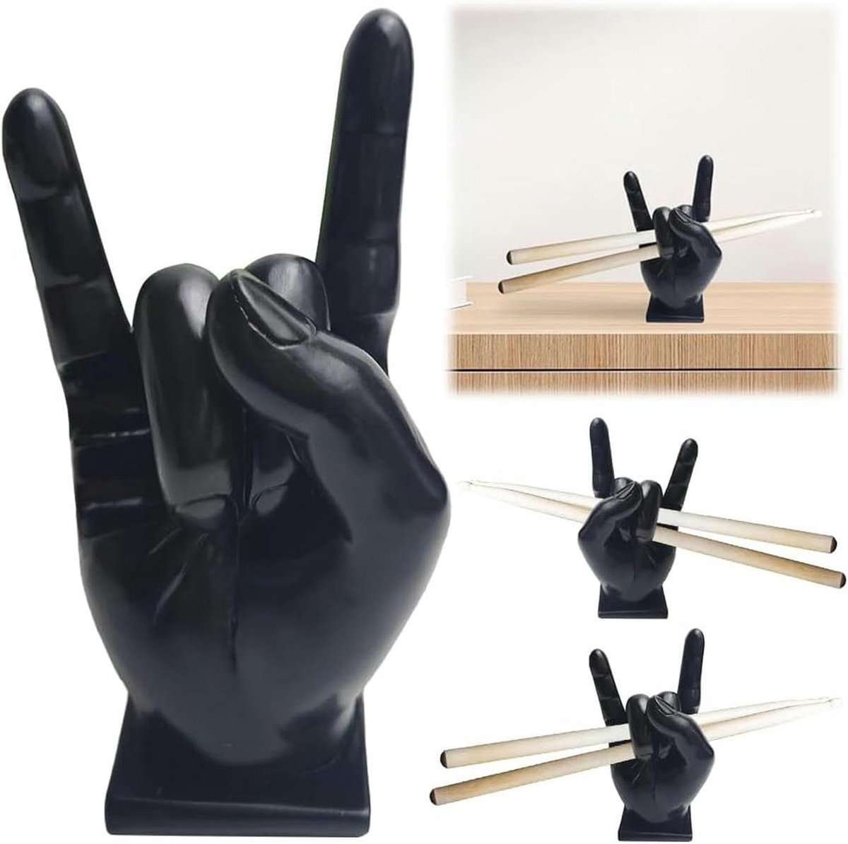 Creatieve Hars Drumstok Houder - Decoratieve Standaard voor Muziekaccessoires